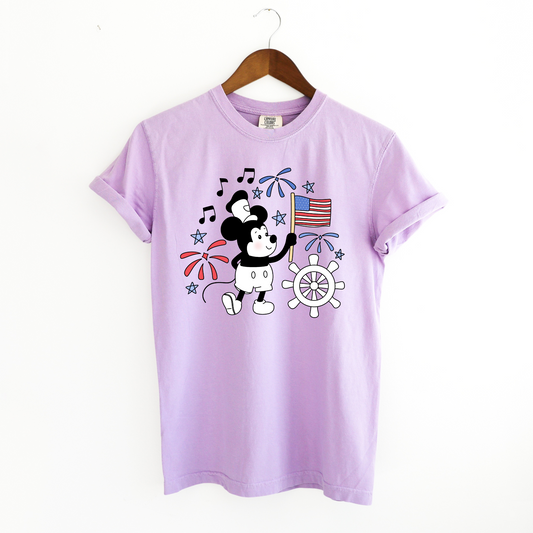 Retro Patriotic Mouse