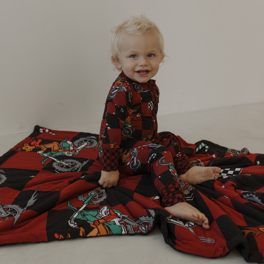 Rudolph The Red Nose Racer Zip Up Pajamas