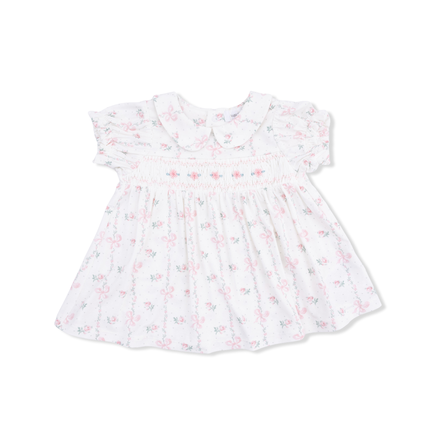 Dainty Buds and Bows - Smocked Dress Set
