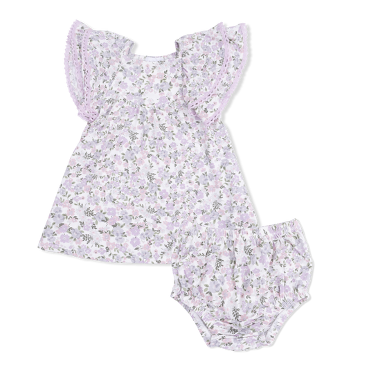 Shannon Floral - V-Neck Dress and Bloomer