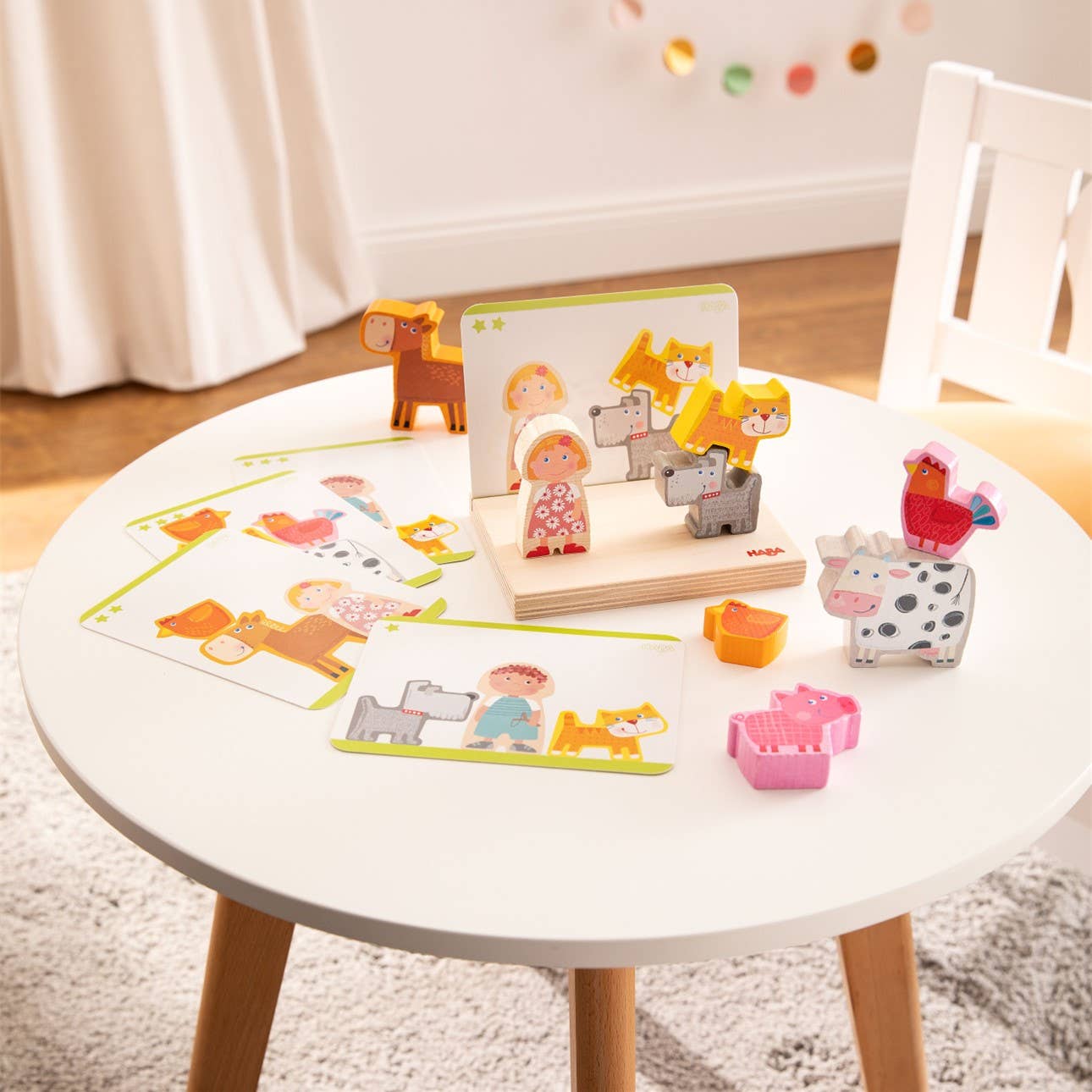 On the Farm Stacking Toy - Educational Wooden Animal Playset
