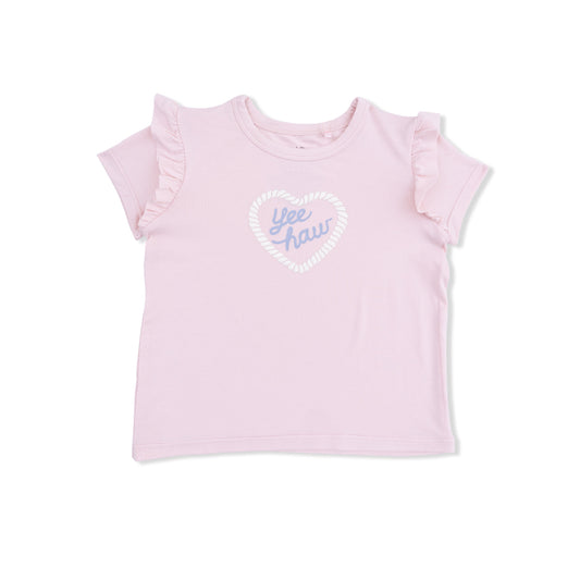 Yee Haw Cowgirl - Ruffle Tee