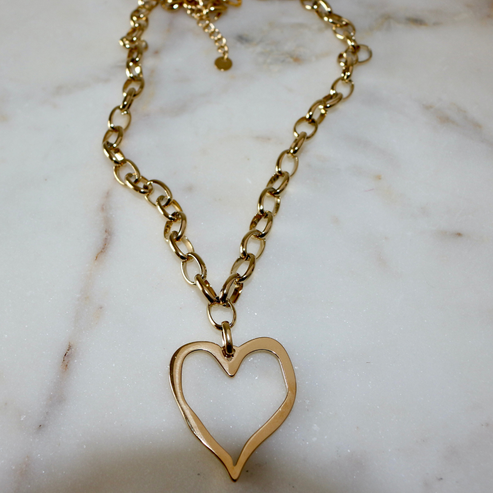 Open Heart Necklace