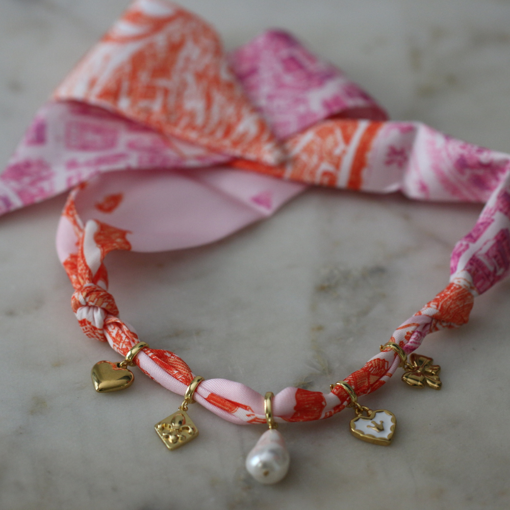 Lucky in Love Scarf Necklace