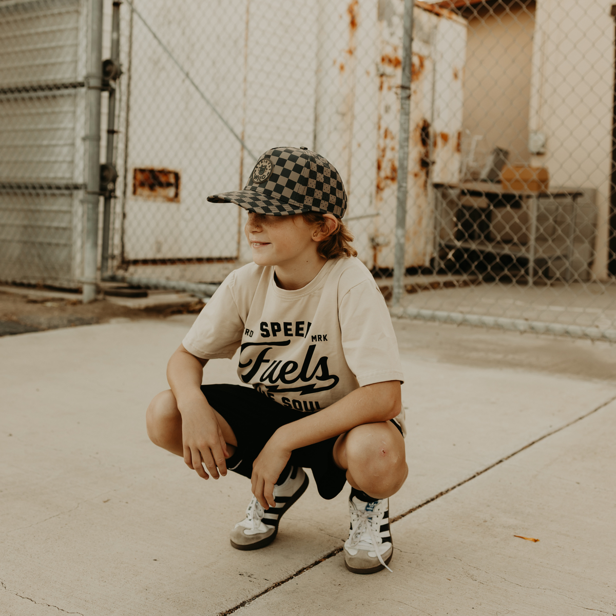 Strictly Wild Dirty Checker Snapback