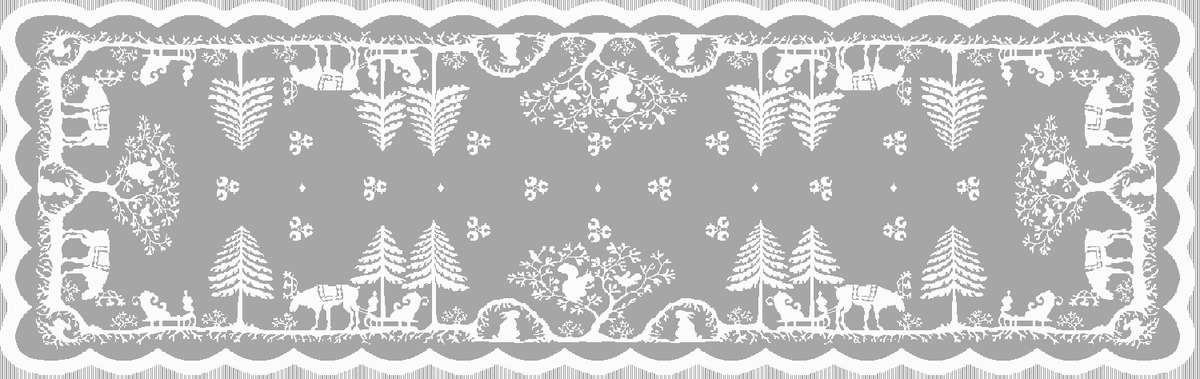 Prince of Scots Scottish Leno Gauze Mantle Scarf - Snow Lurex