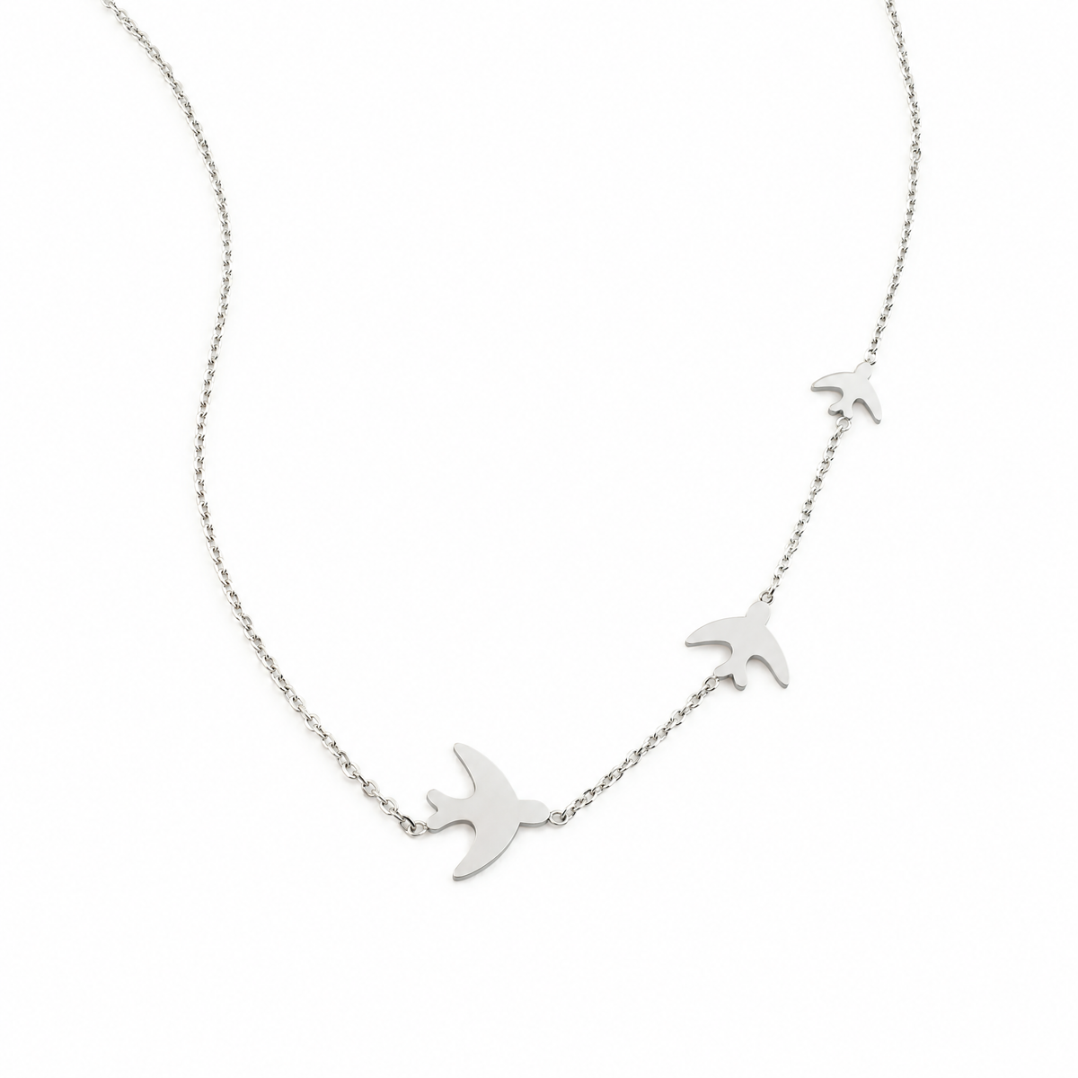 Sparrow Silver Necklace