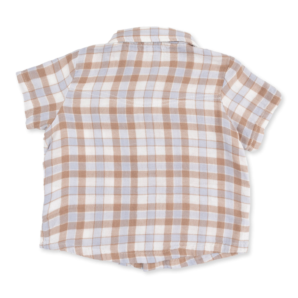 Western Plaid - Short Sleeve Western Pearl Snap Shirt