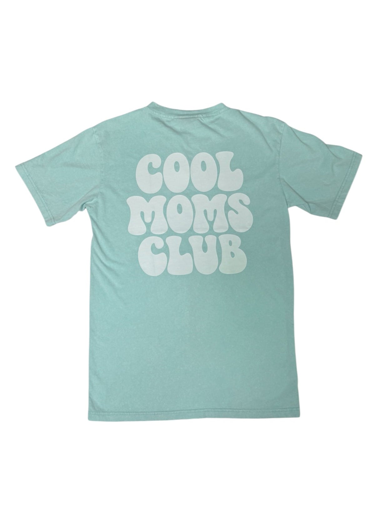 COOL MOMS CLUB • MINT ACID WASH TEE