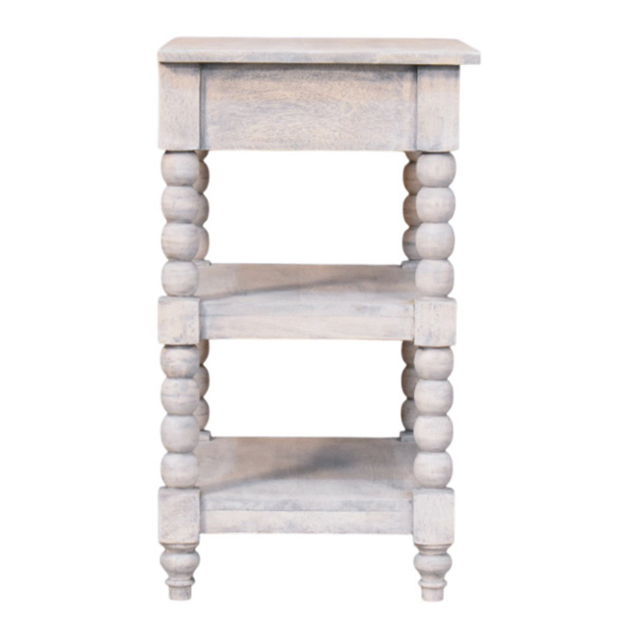 Solid Wood Barclay Acid Wash Side Table