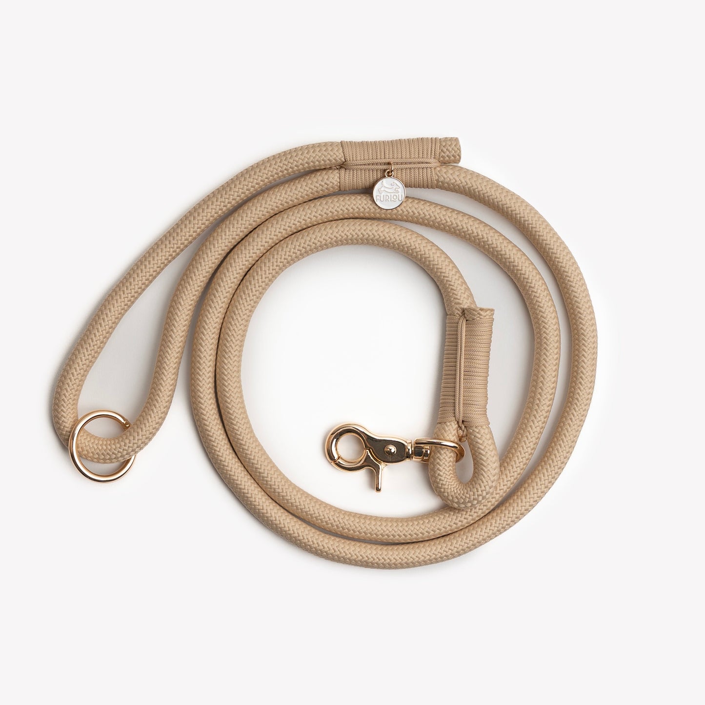 'Tan' - Braided Rope Leash