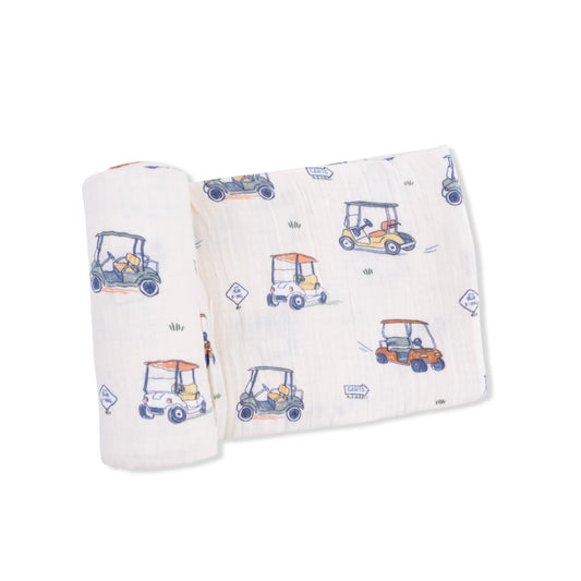Zooming Golf Carts - Swaddle Blanket