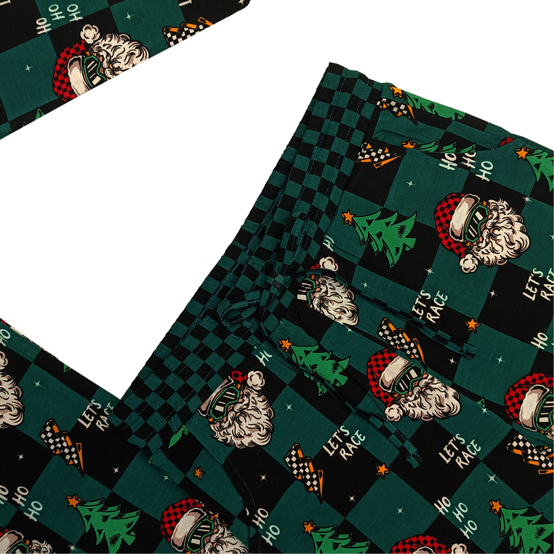 Let's Race Santa Toddler & Youth Pajamas *PREORDER - SHIPPING OUT BETWEEN DEC 6-12*