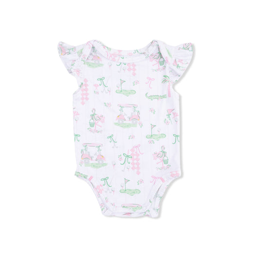 Pretty Golf - Ruffle Sleeve Bodysuit
