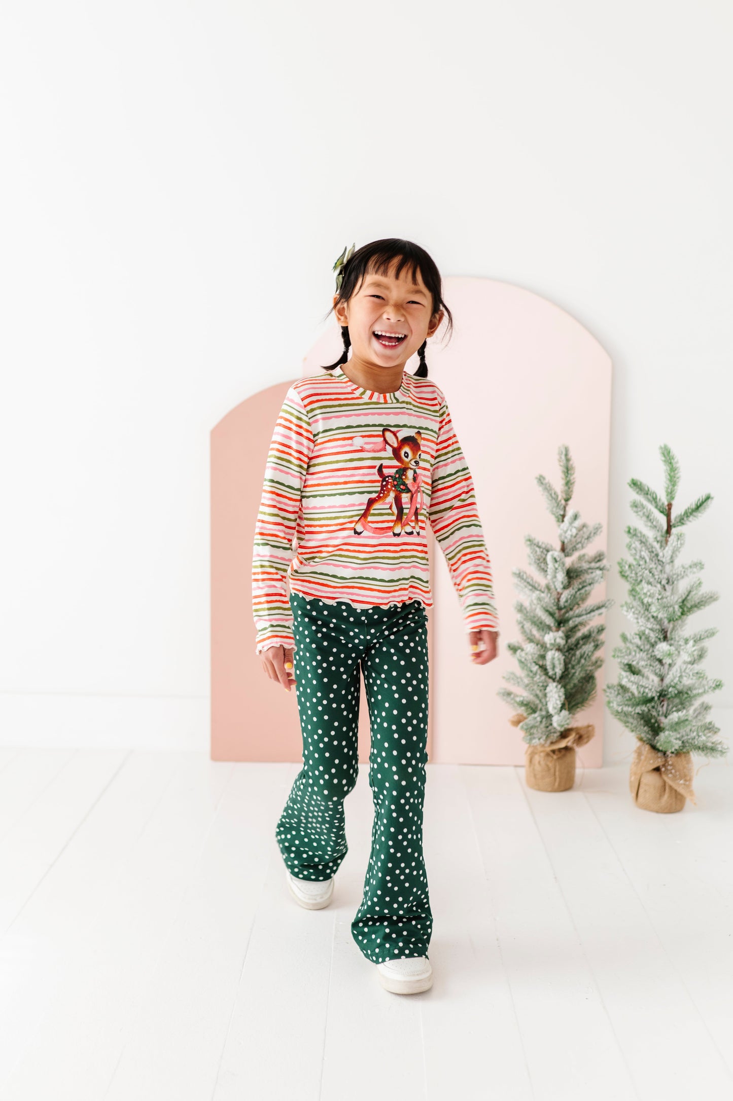 Vintage Reindeer | Bamboo Long Sleeve Shirt
