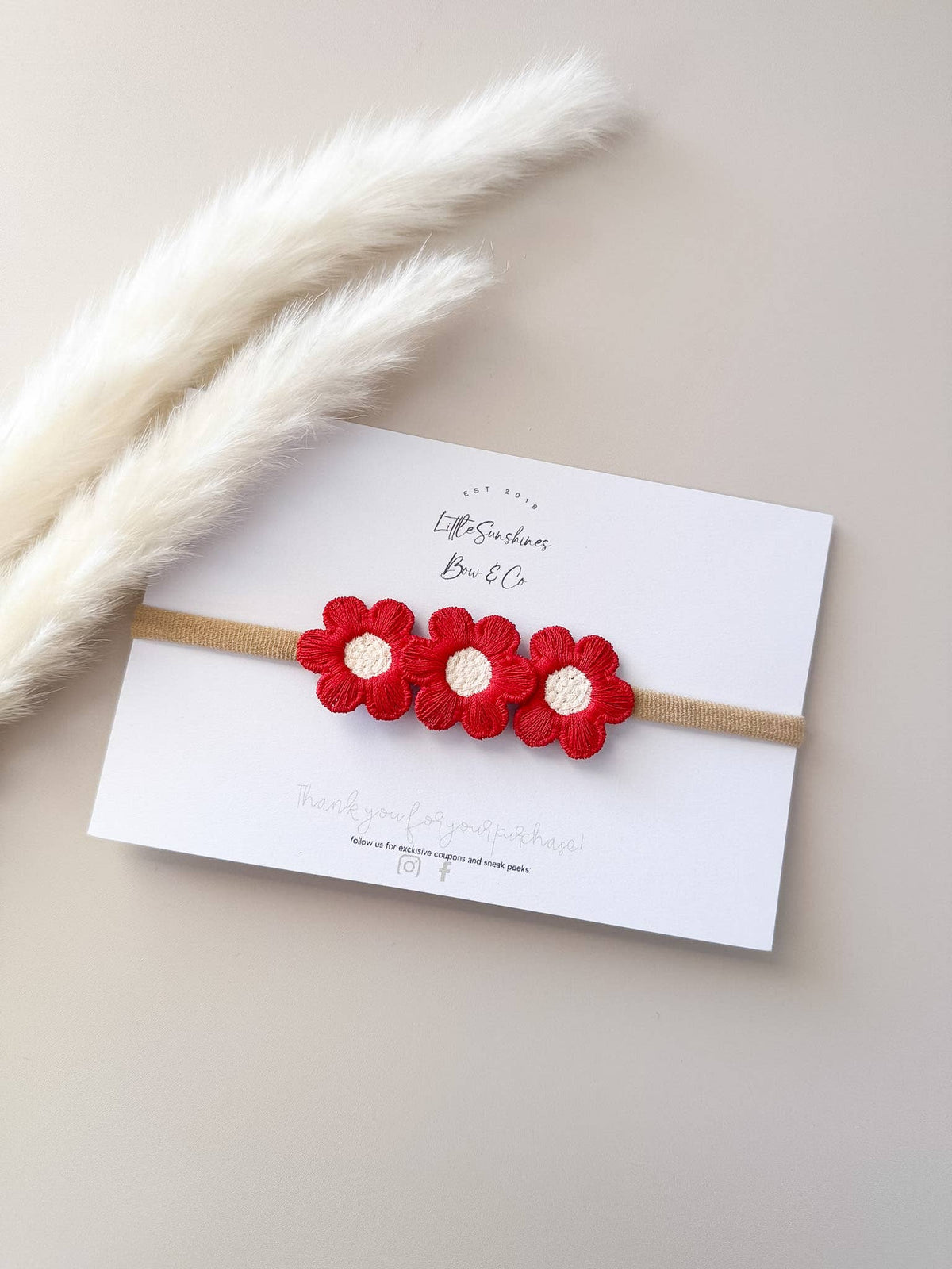 Flower Hair Clips & Nylon Headbands