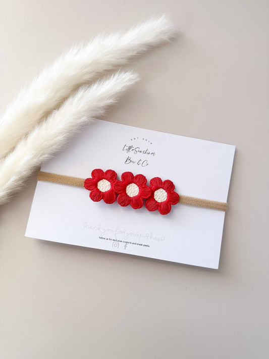 Flower Hair Clips & Nylon Headbands