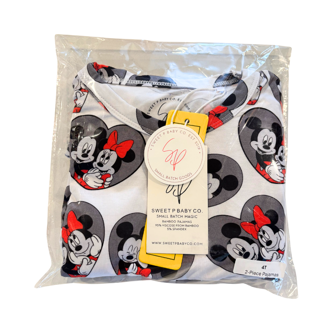 Magic Hearts Toddler & Kids 2-Piece Bamboo Pajamas