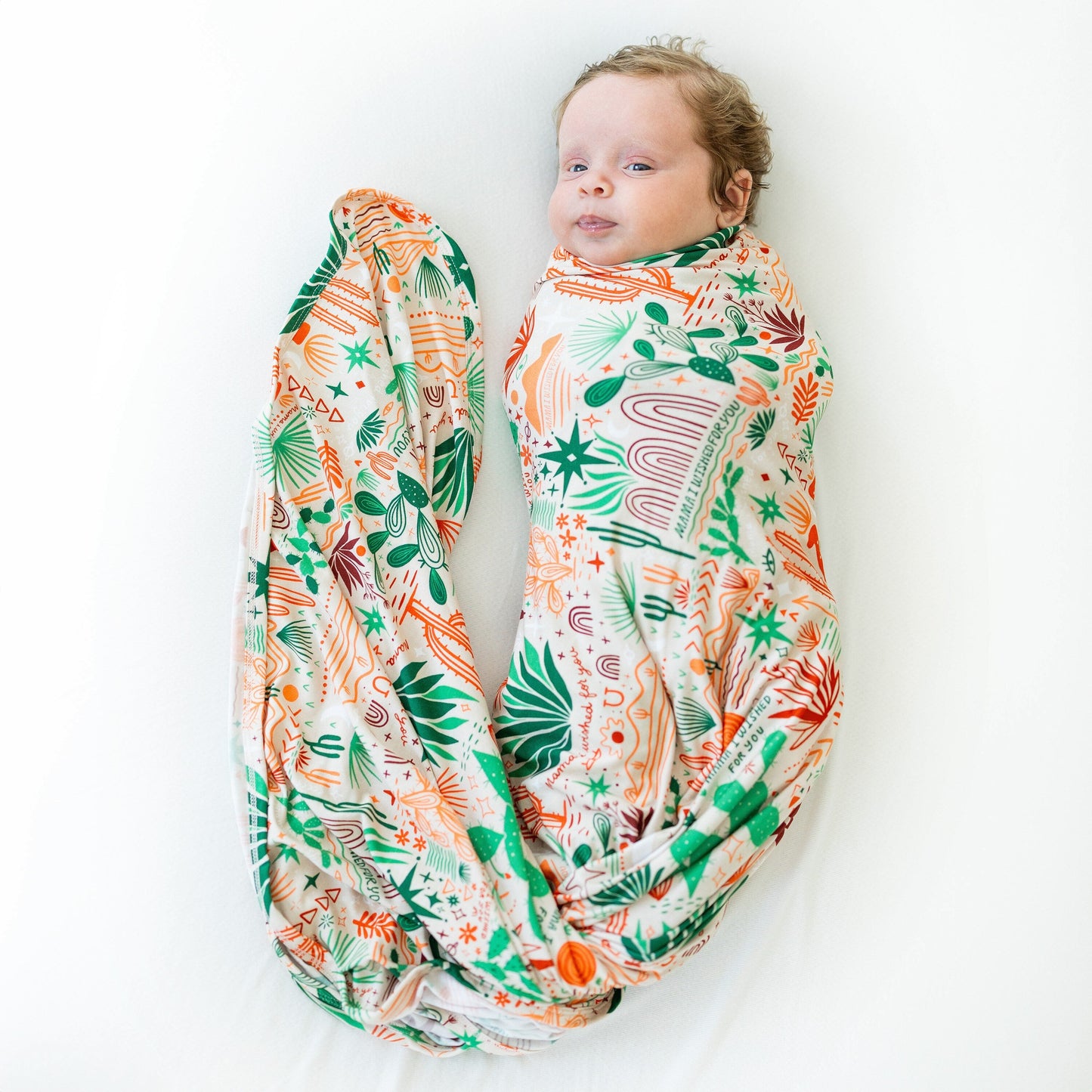 The Forever Swaddle Blanket | Desert Cactus (Beige)