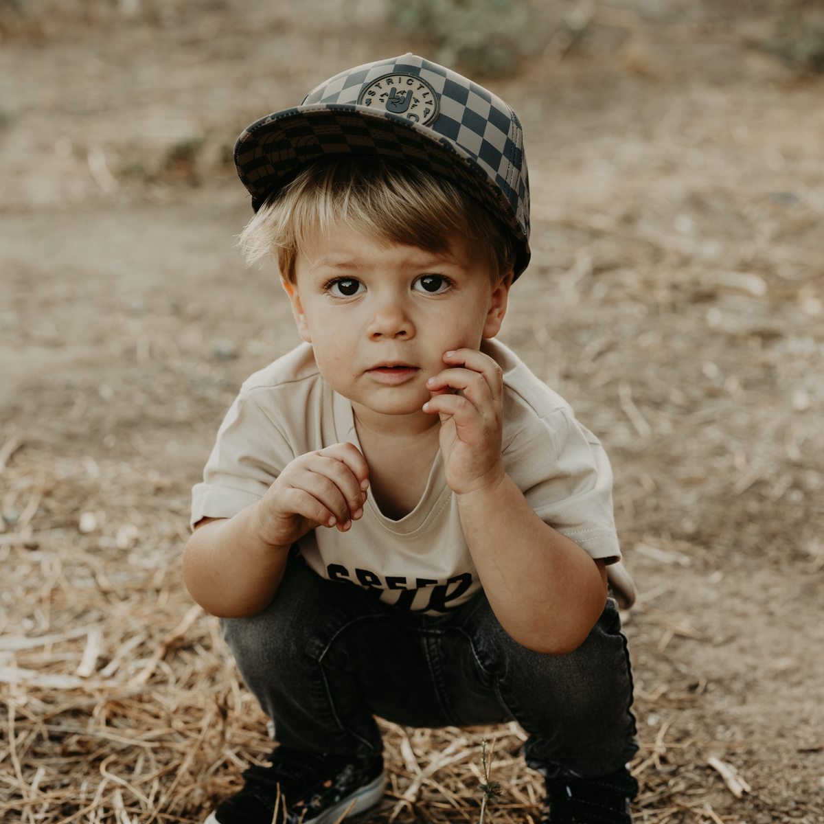 Strictly Wild Dirty Checker Snapback