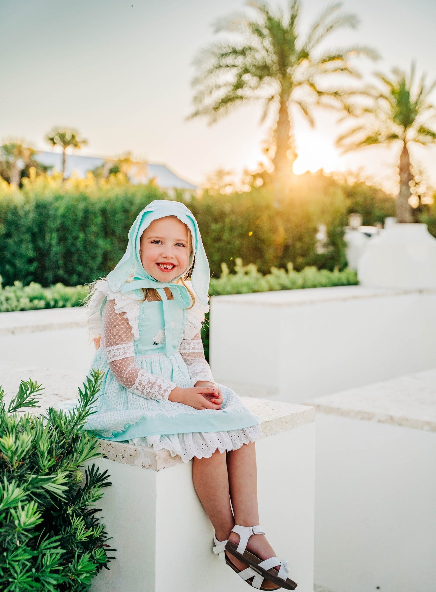 Vintage Lamb Dress or Tunic Set ~ Mint