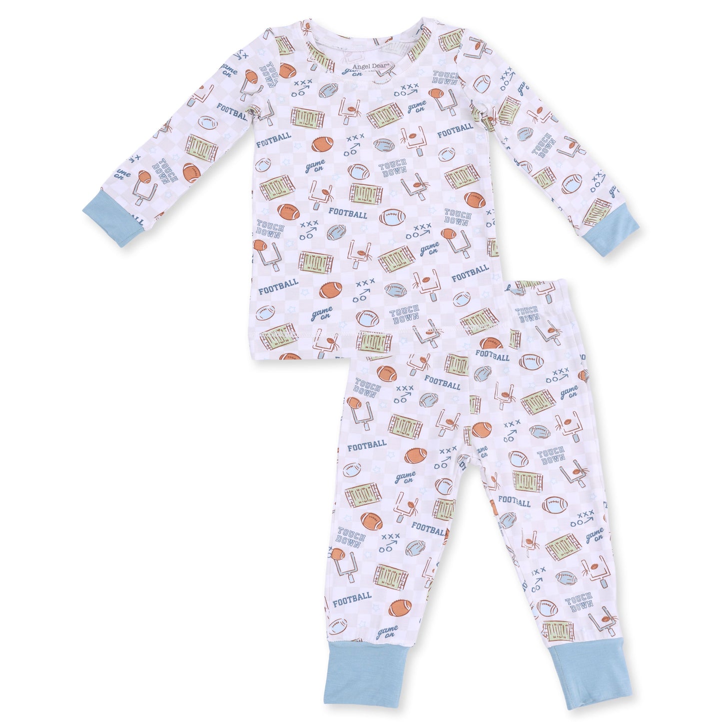 Football Check - Long Sleeve Loungewear Set