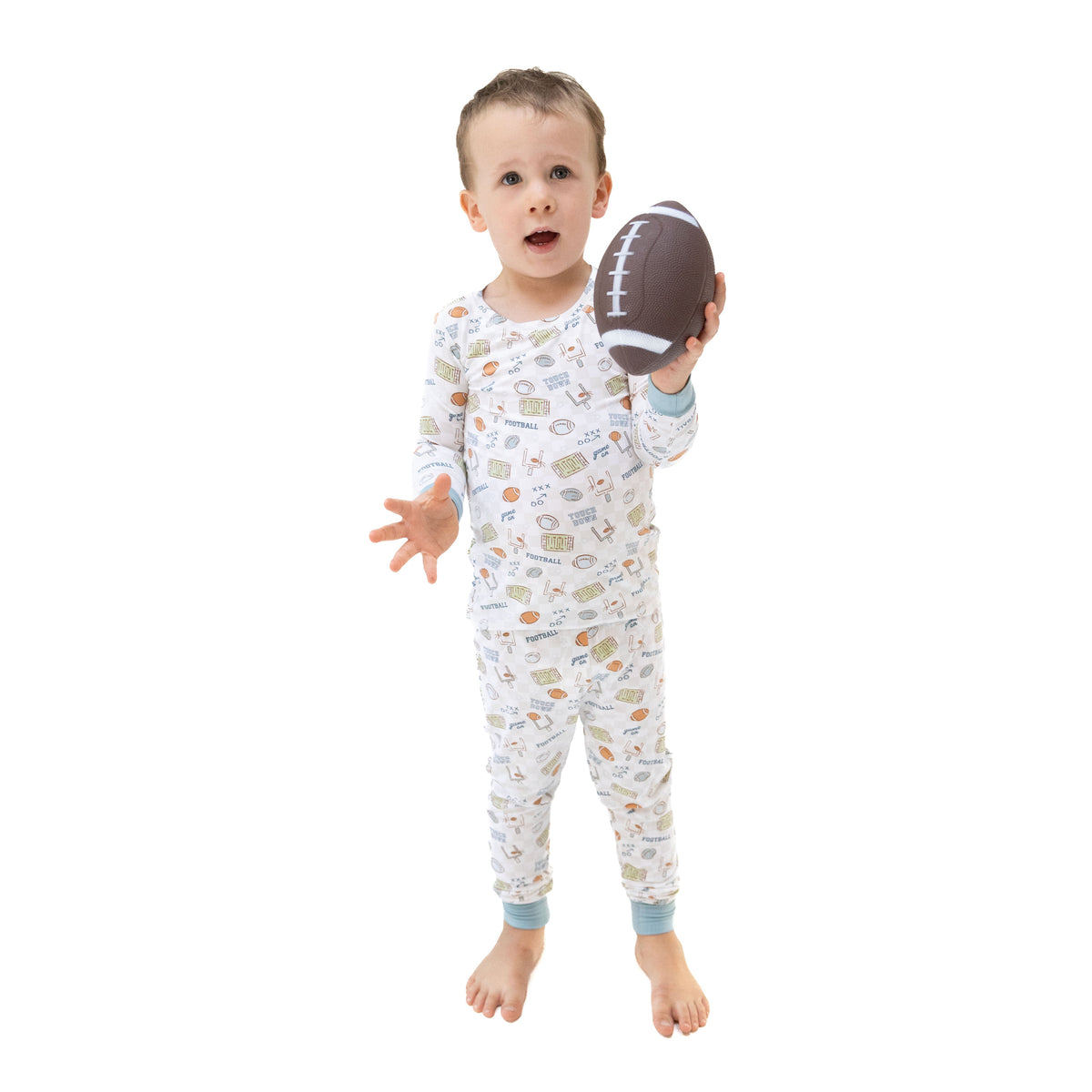 Football Check - Long Sleeve Loungewear Set