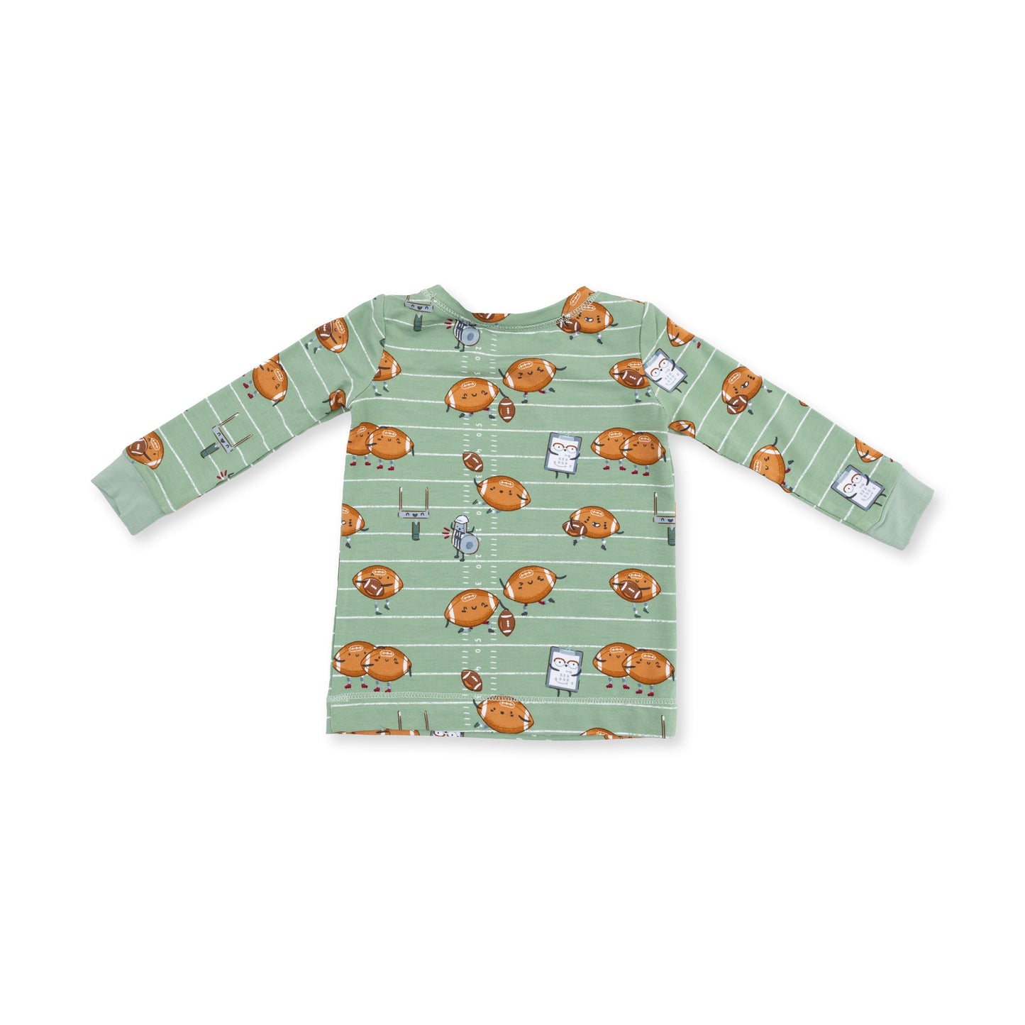 Footballs Playing Football - Long Sleeve Loungewear Set