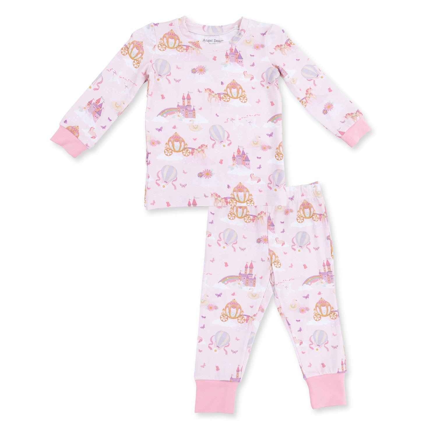 Princess Unicorns and Castle - Long Sleeve Loungewear Set