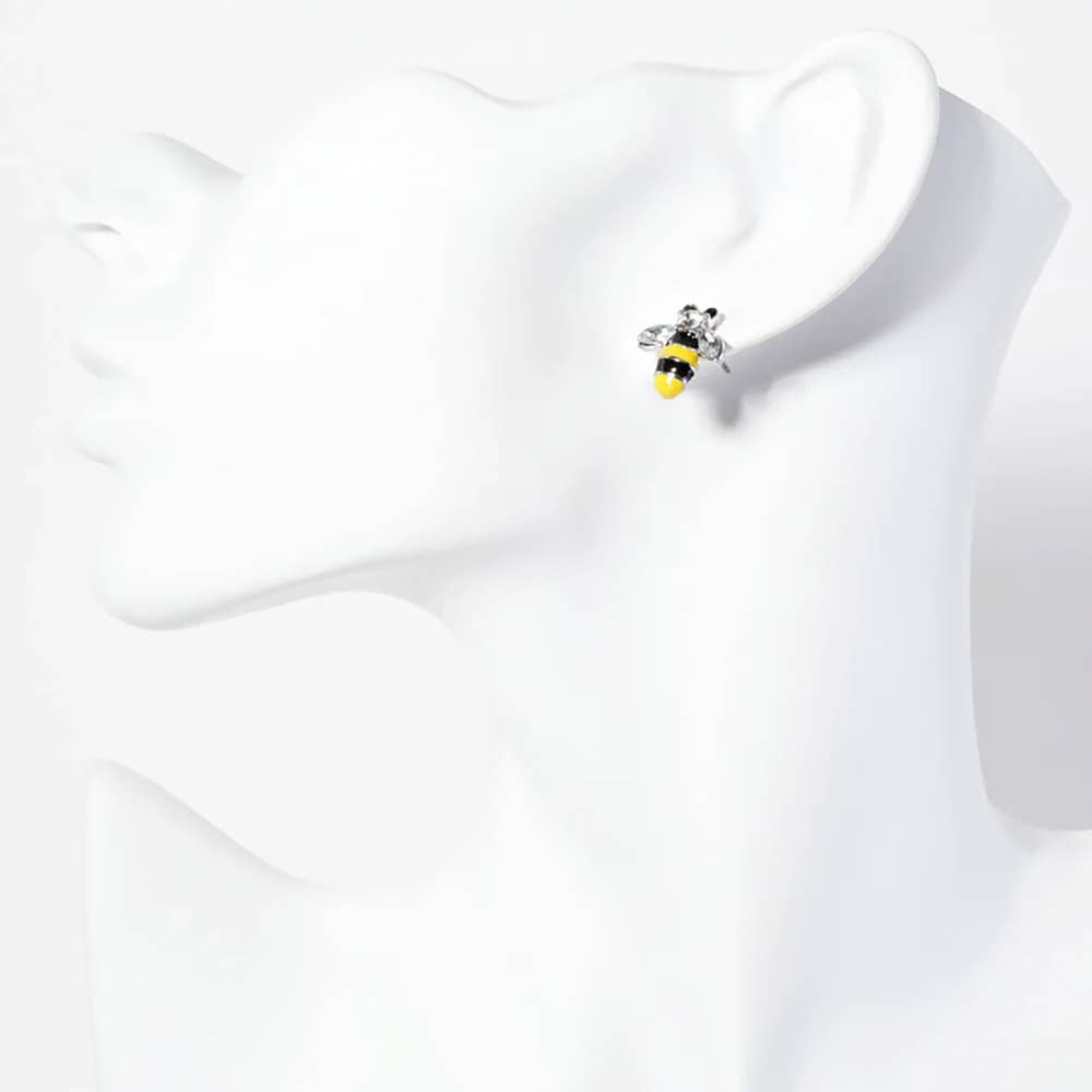 Honey Bee Stud Earrings