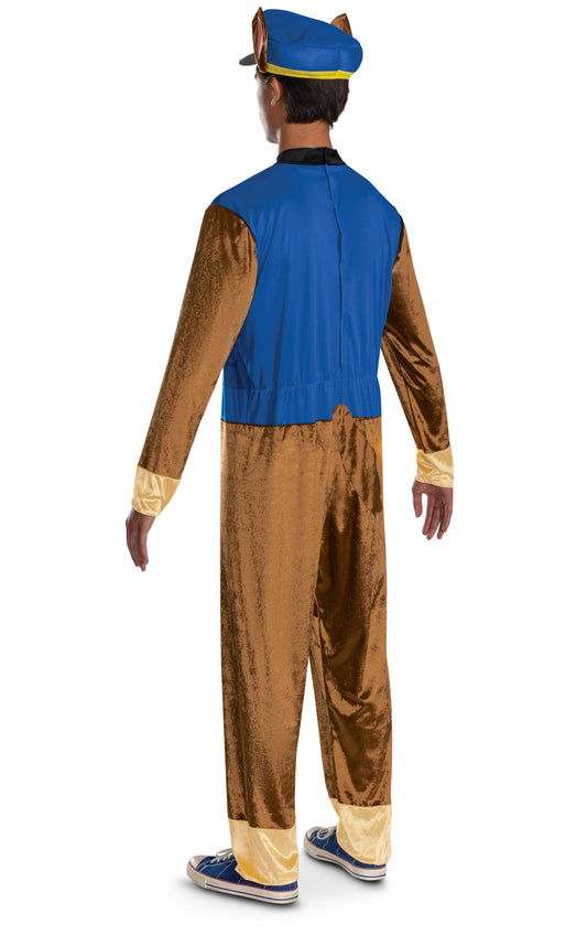 Paw Patrol Chase Classic Mens Adult Costume