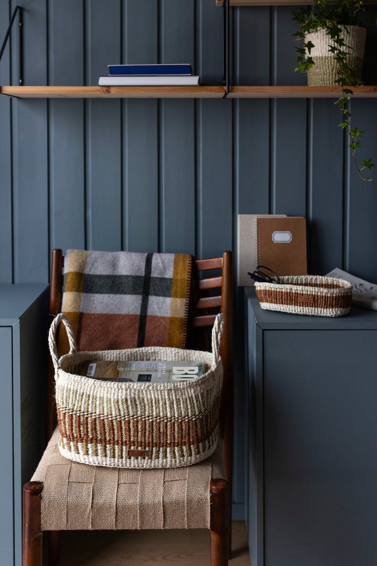 Others Small Oval Basket - Multi-color
