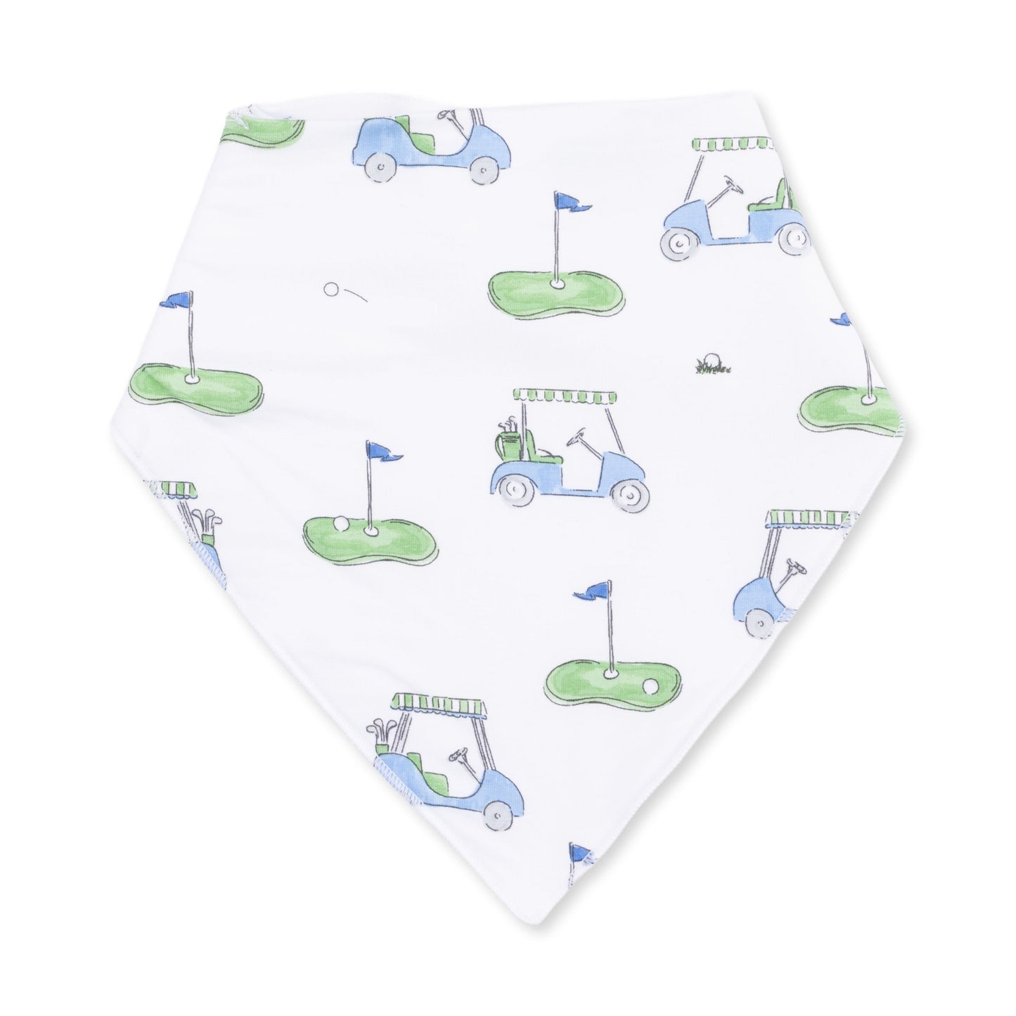 Golf Carts Blue - Bandana Bib