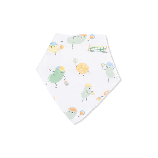 Pickles Playing Pickleball - Bandana Bib