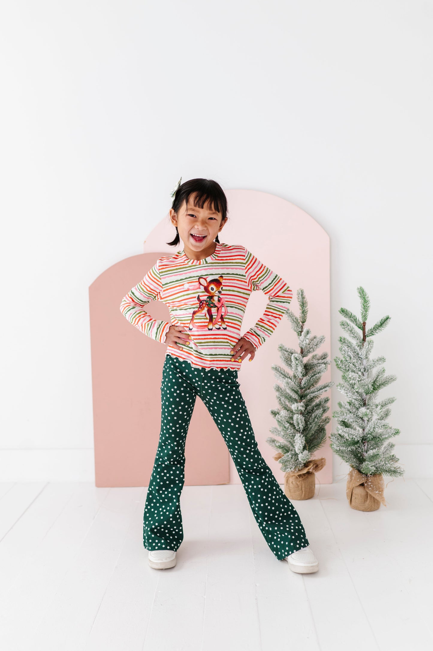 Vintage Reindeer | Bamboo Long Sleeve Shirt