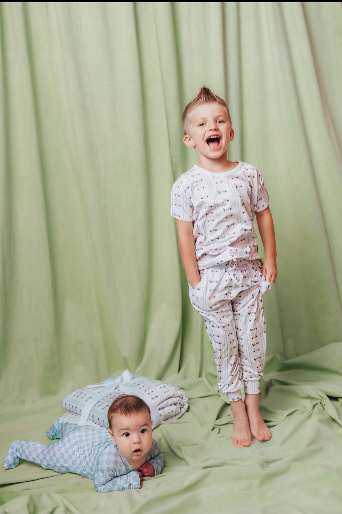 Speedway Stripe Kids Jogger Set
