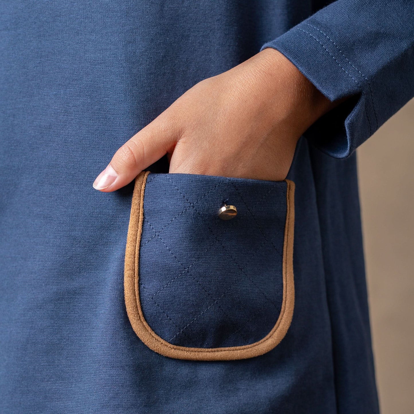 Quilted Ponte Riding Dress - Baby