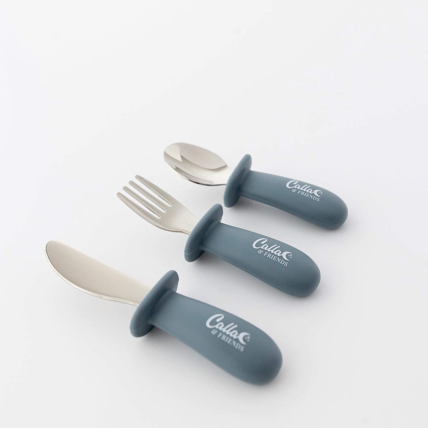 Silicone & Stainless Steel Toddler Utensil Set