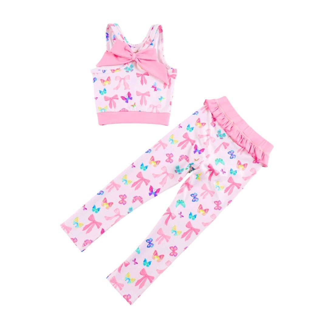 Bow and Butterfly Athletic Set