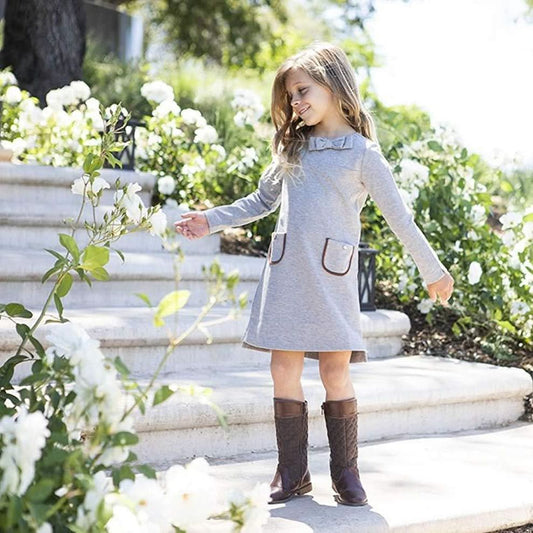 Quilted Ponte Riding Dress - Baby