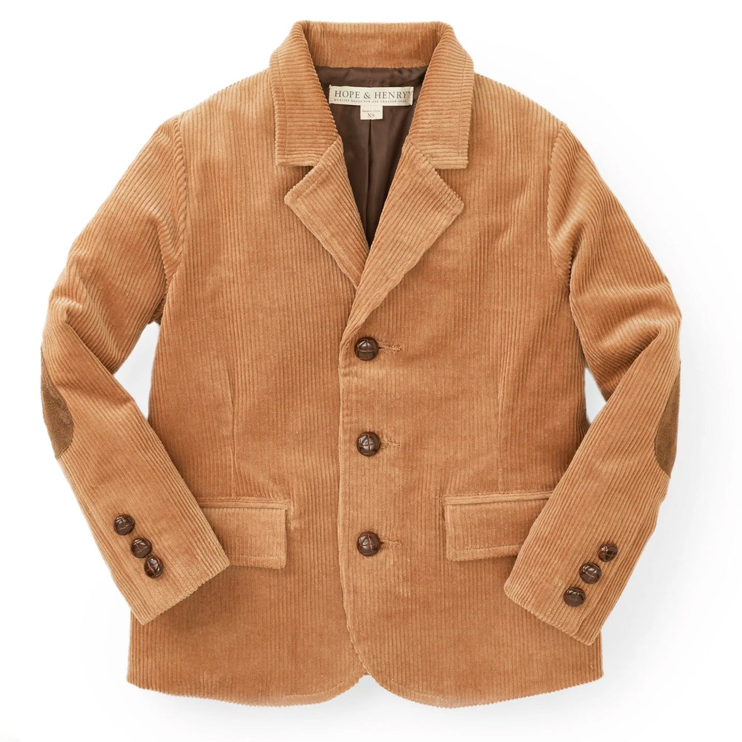 Organic Corduroy Blazer with Elbow Patches