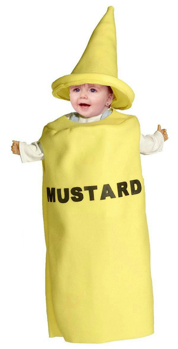 Mustard Condiment Baby Infant Costume 3-9 months