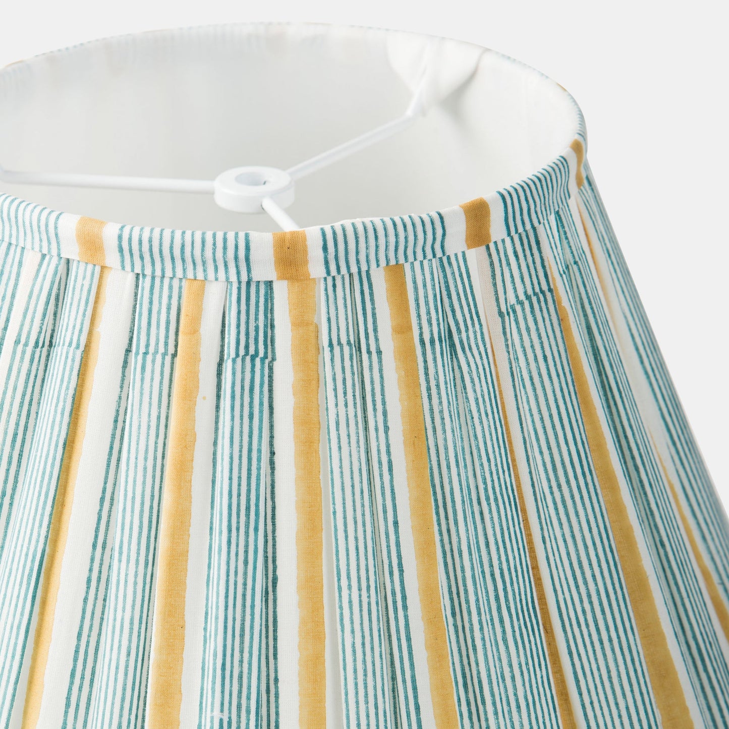 Sunny Stripes Cotton Lampshade Blue/Yellow