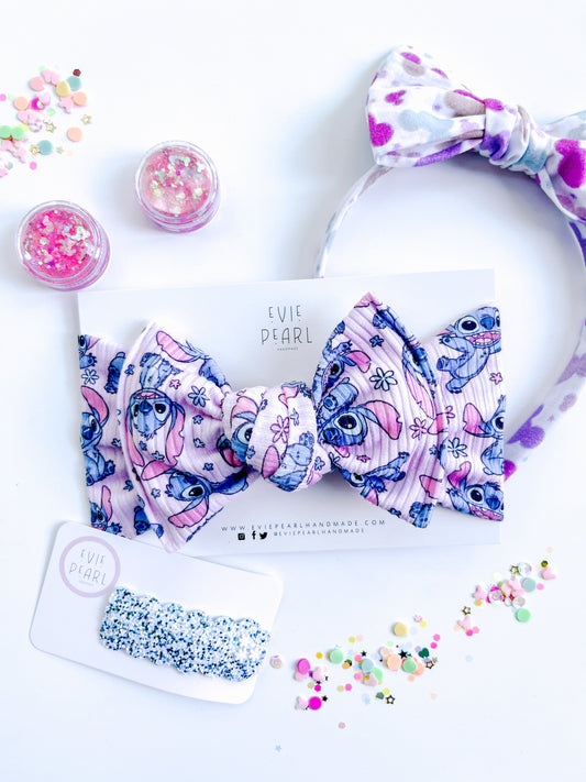 Stitch Baby Bow Turban
