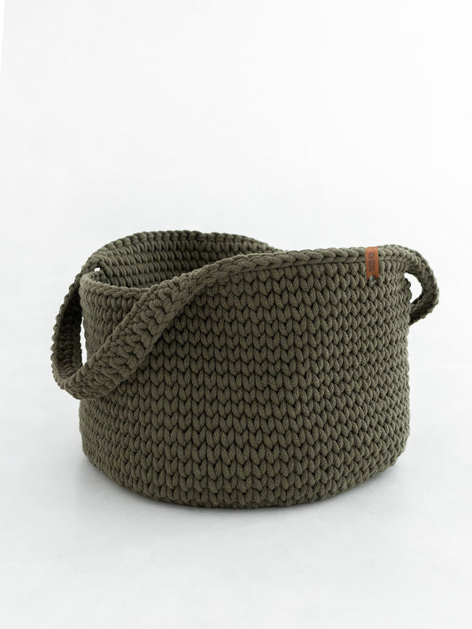 Basket Round with Handles