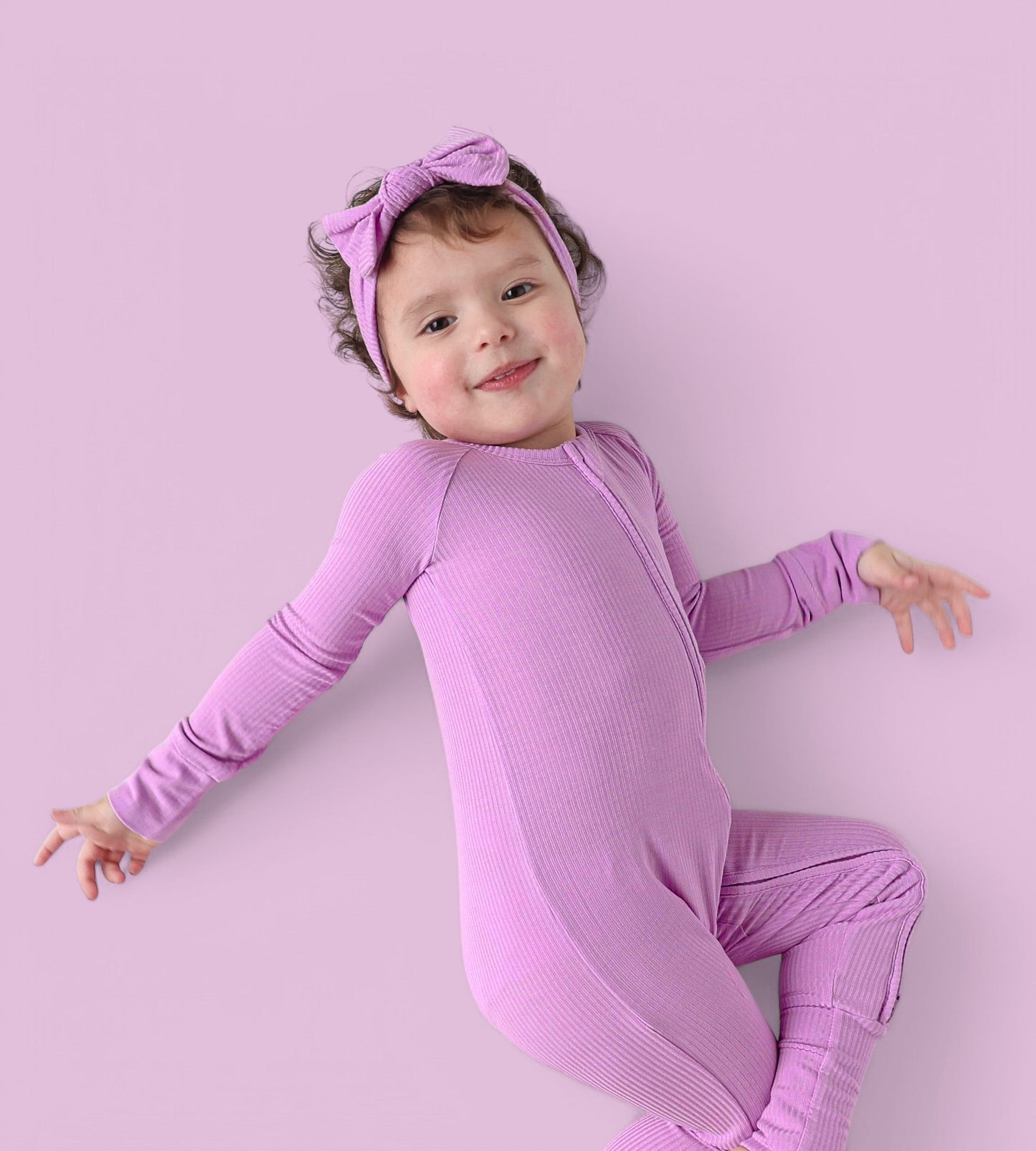 FOREVER LILAC RIB DREAM ROMPER