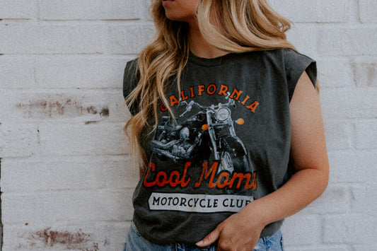 Cool Moms Motorcycle Club- Muscle Tee