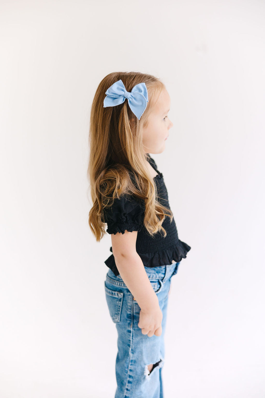 White Solid Small Bow