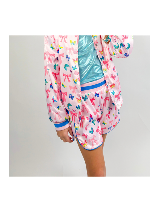 Satin Bow Shorts