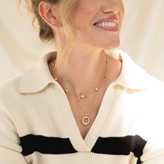 Gold Station Necklace